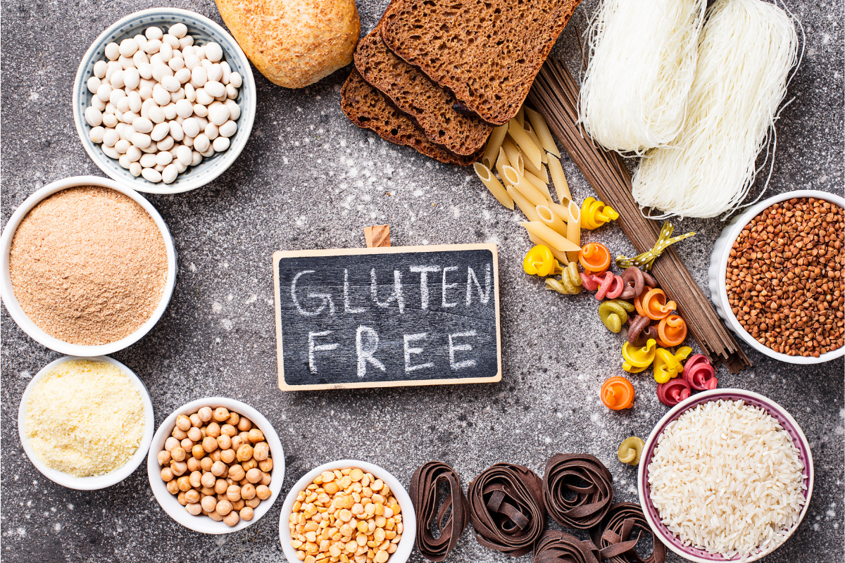 gluten free foods in bowls
