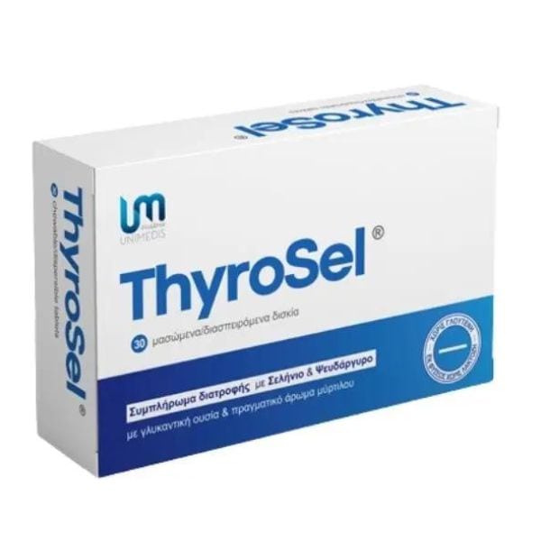 Unimedis Pharma Thyrosel with Selenium & Zinc 30 chewable tabs