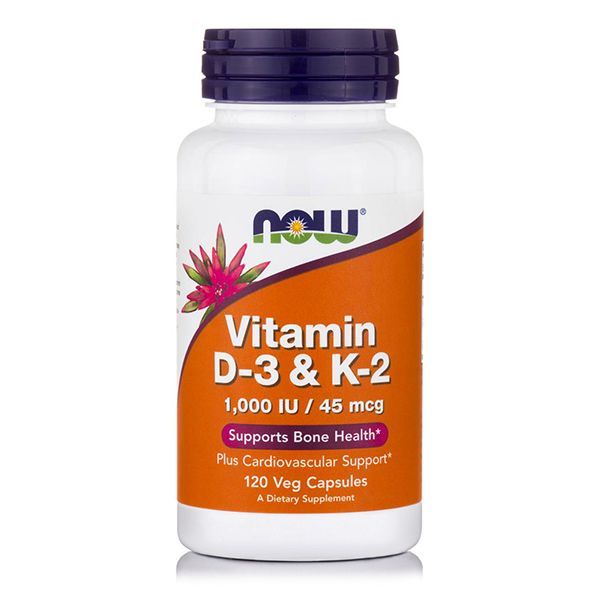 Now Vitamin D3 & K2 120 Vcaps
