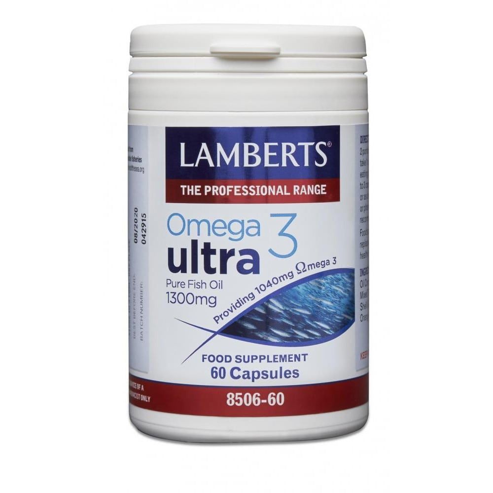 Lamberts Omega 3 Ultra Pure Fish Oil 1300 mg 60 caps