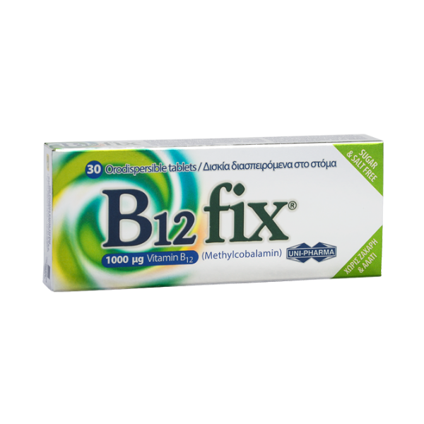 Uni-Pharma B12 Fix 1000 μg 30 orodispersible tabs