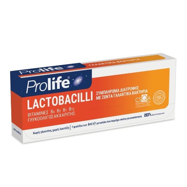 Zeta Pharmaceuticals Prolife Lactobacilli 7 vials x 8 ml