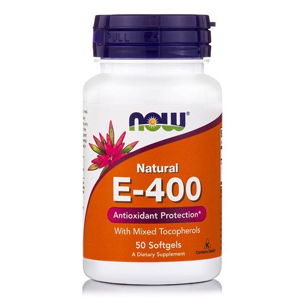 Now Vitamin E 400 IU mixed tocopherols 50 softgels