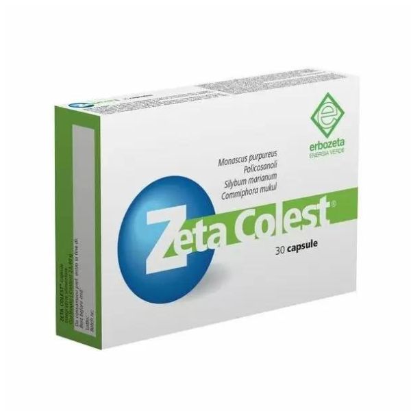 Erbozeta Zeta Colest Συμπλήρωμα Διατροφής για Υγιή Επίπεδα Χοληστερίνης 30 κάψουλες